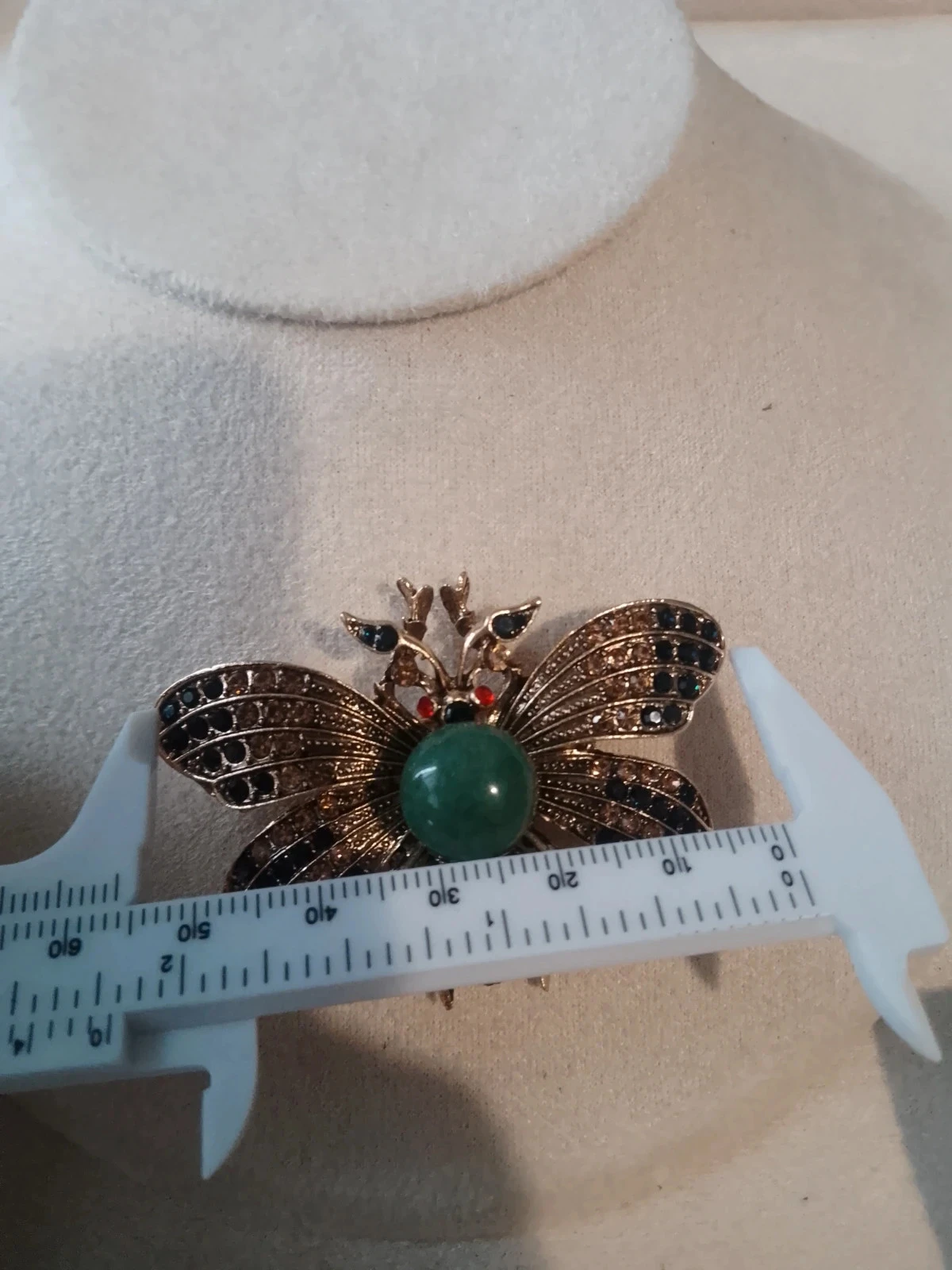 Broche abeille et pierre agate – photo 2